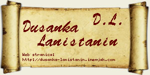 Dušanka Laništanin vizit kartica